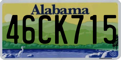 AL license plate 46CK715