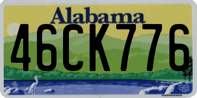 AL license plate 46CK776
