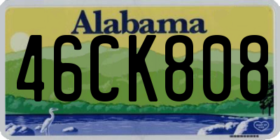 AL license plate 46CK808