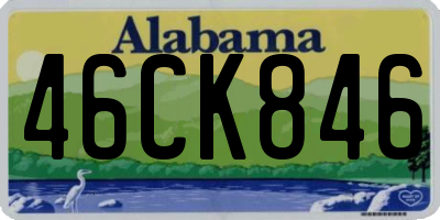 AL license plate 46CK846