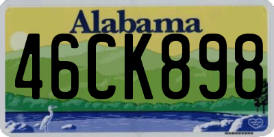 AL license plate 46CK898