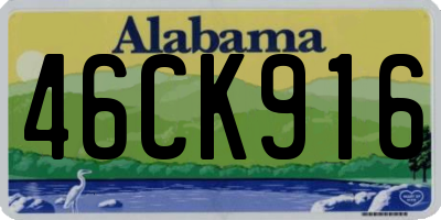 AL license plate 46CK916