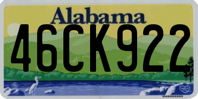 AL license plate 46CK922