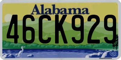 AL license plate 46CK929