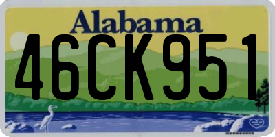 AL license plate 46CK951