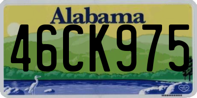AL license plate 46CK975