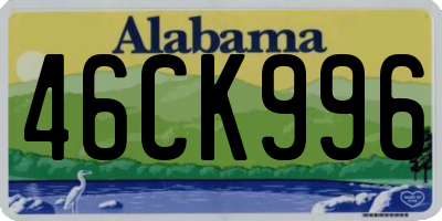 AL license plate 46CK996
