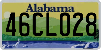 AL license plate 46CL028