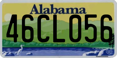 AL license plate 46CL056