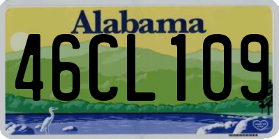 AL license plate 46CL109