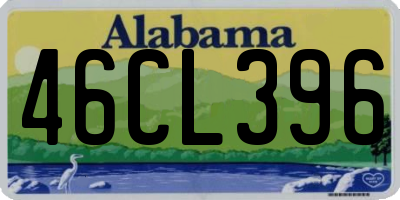 AL license plate 46CL396