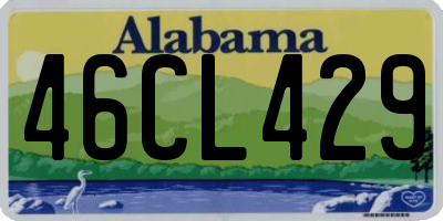 AL license plate 46CL429