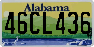 AL license plate 46CL436