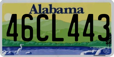 AL license plate 46CL443