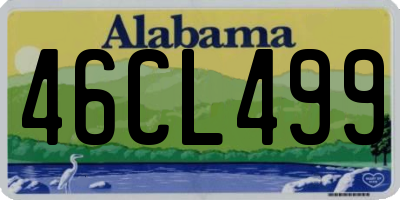 AL license plate 46CL499