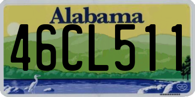 AL license plate 46CL511