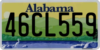 AL license plate 46CL559