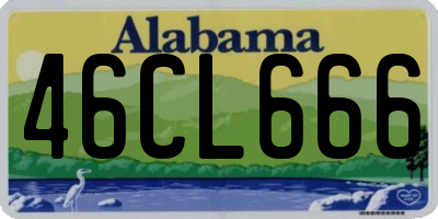 AL license plate 46CL666