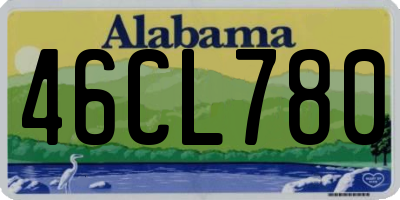 AL license plate 46CL780