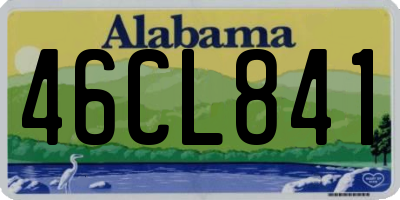 AL license plate 46CL841