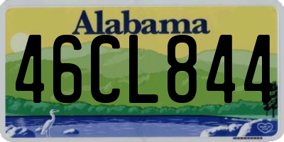 AL license plate 46CL844