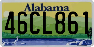 AL license plate 46CL861