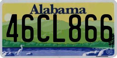 AL license plate 46CL866