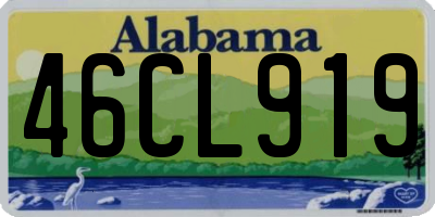 AL license plate 46CL919