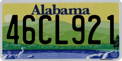 AL license plate 46CL921