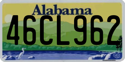 AL license plate 46CL962