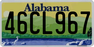 AL license plate 46CL967