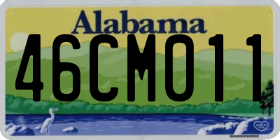 AL license plate 46CM011