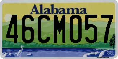 AL license plate 46CM057