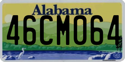 AL license plate 46CM064