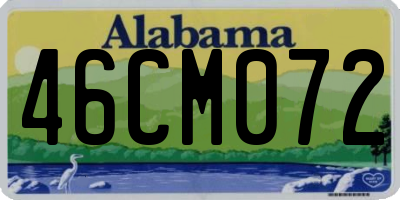 AL license plate 46CM072