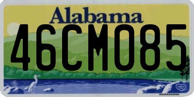 AL license plate 46CM085