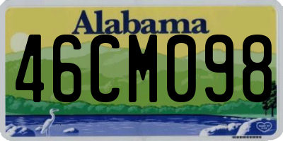 AL license plate 46CM098