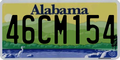 AL license plate 46CM154