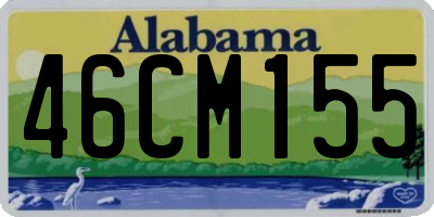 AL license plate 46CM155