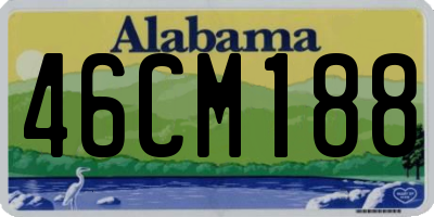 AL license plate 46CM188