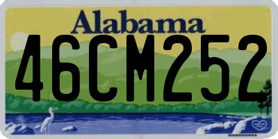 AL license plate 46CM252