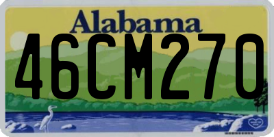 AL license plate 46CM270