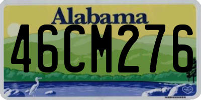 AL license plate 46CM276