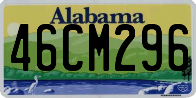 AL license plate 46CM296