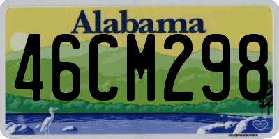 AL license plate 46CM298
