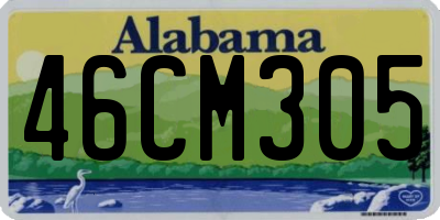 AL license plate 46CM305