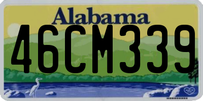 AL license plate 46CM339