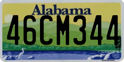 AL license plate 46CM344