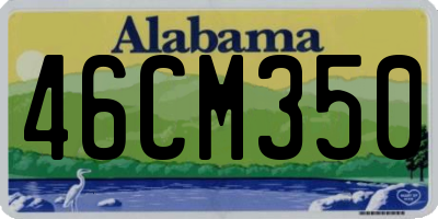 AL license plate 46CM350