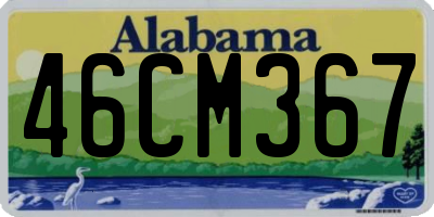 AL license plate 46CM367